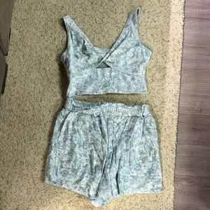 Abercrombie & Fitch Blue Floral Set